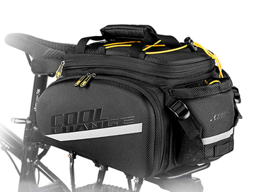 Велосипедная сумка на багажник CoolChange Bag 1680D PU (35L) Black