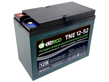 Тяговый аккумулятор Eltreco TNE12-52 (12V45A/H C3)