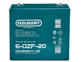 Свинцово-кислотный тяговый гелевый аккумулятор Gelbert 6-DZF-20 (12V22.5A/H C5) - Фото 1