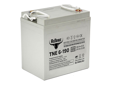 Тяговый гелевый аккумулятор RuTrike TNE6-190 (6V210A/H C3)