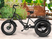 Трехколесный электрофэтбайк трицикл Grizzly M5 - Фото 8