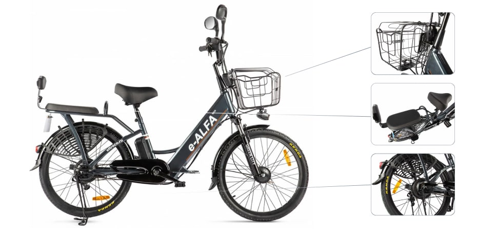 Электровелосипед GREEN CITY e-ALFA New 2020